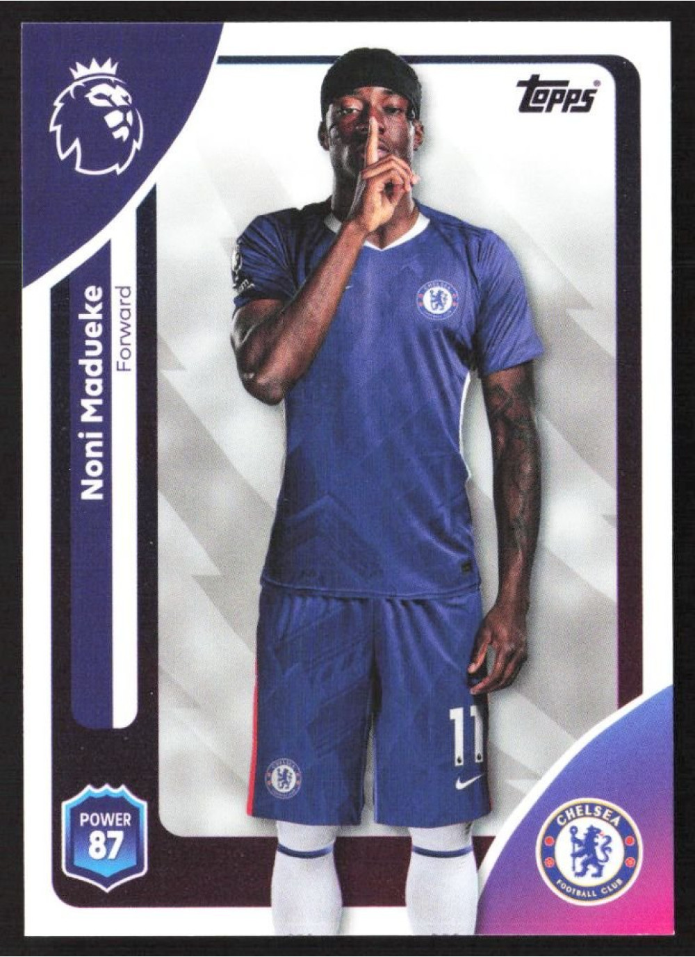 Noni Madueke, Card, Topps Premier League Debute Edition 2026, BASE