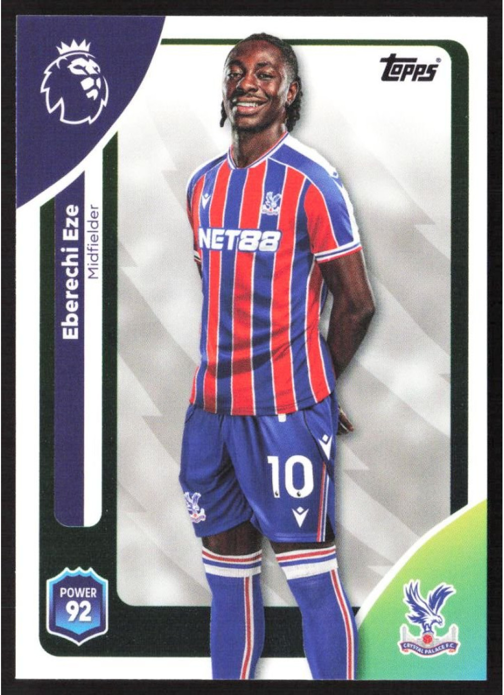 Eberechi Eze, Card, Topps Premier League Debute Edition 2026, BASE