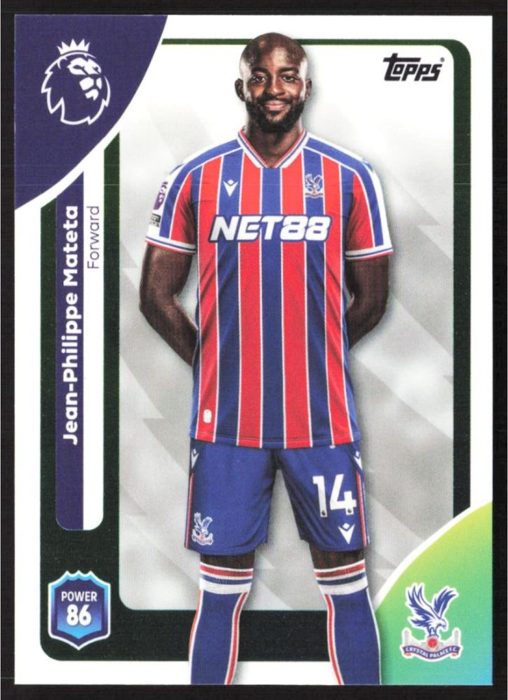 Jean-Philippe Mateta, Card, Topps Premier League Debute Edition 2026, BASE