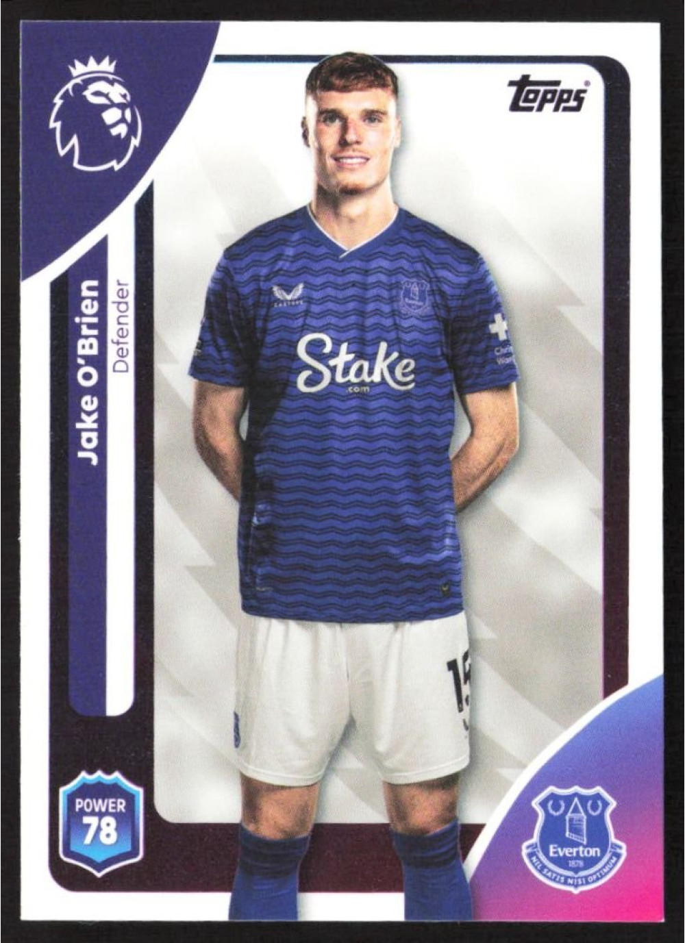 Jake O’Brien, Card, Topps Premier League Debute Edition 2026, BASE