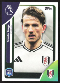 Sander Berge, Kartička, Topps Premier League Debute Edition 2026, BASE