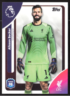 Alisson Becker, Kartička, Topps Premier League Debute Edition 2026, BASE