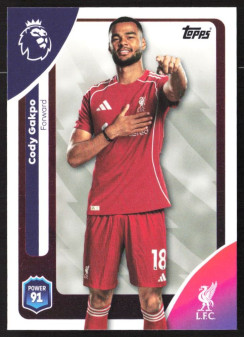 Cody Gakpo, Kartička, Topps Premier League Debute Edition 2026, BASE