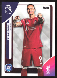 Darwin Núñez, Card, Topps Premier League Debute Edition 2026, BASE