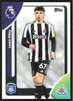 Lewis Miley, Kartička, Topps Premier League Debute Edition 2026, BASE