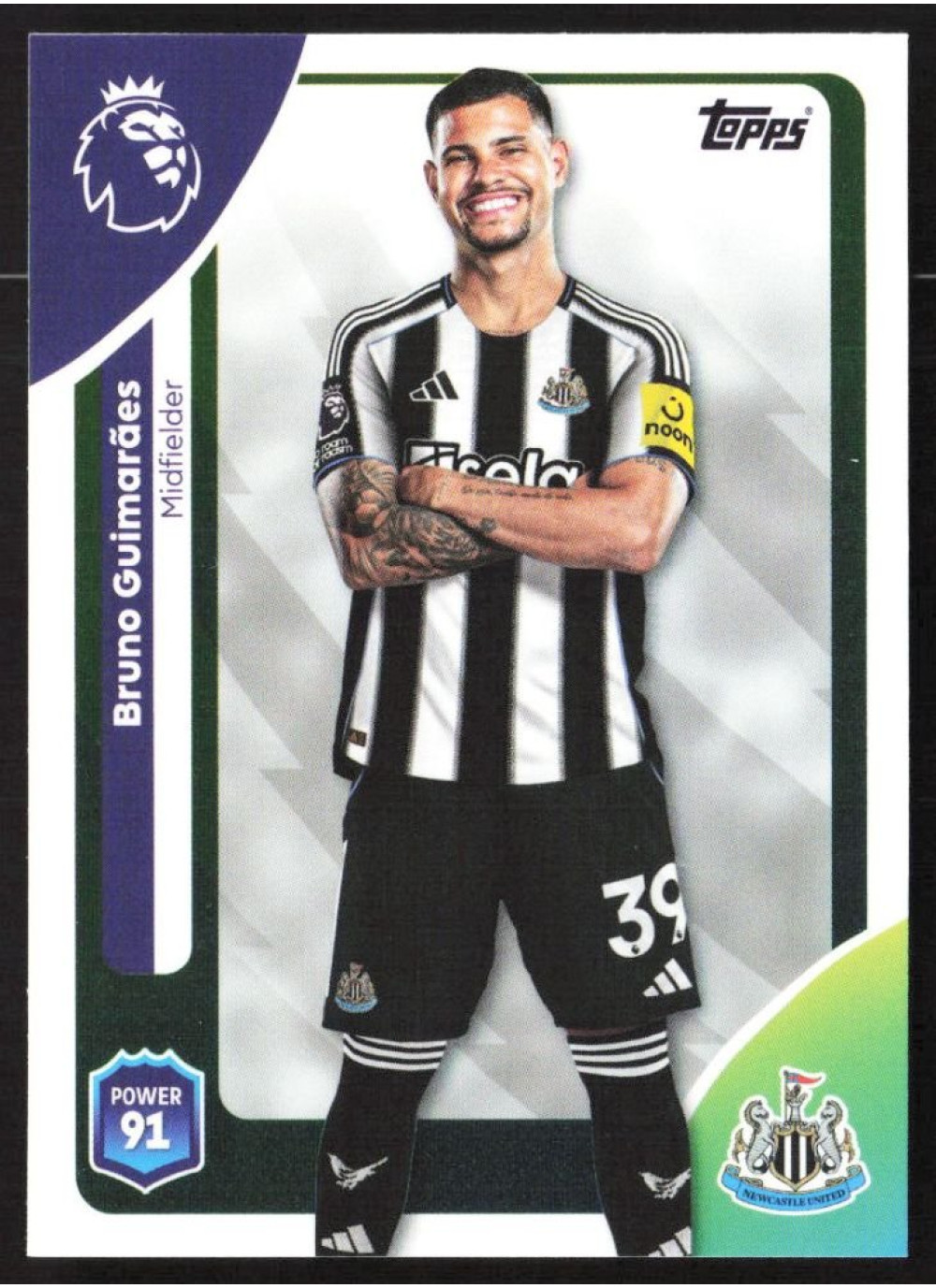 Bruno Guimarães, Card, Topps Premier League Debute Edition 2026, BASE