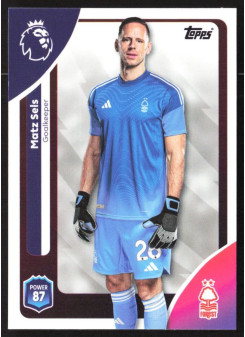 Matz Sels, Kartička, Topps Premier League Debute Edition 2026, BASE