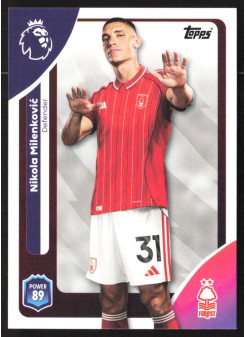 Nikola Milenković, Kartička, Topps Premier League Debute Edition 2026, BASE