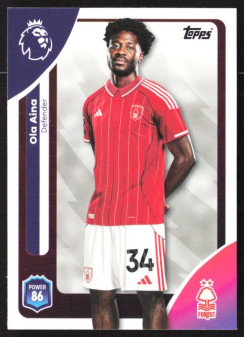 Ola Aina, Kartička, Topps Premier League Debute Edition 2026, BASE