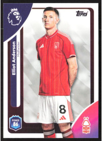 Elliot Anderson, Kartička, Topps Premier League Debute Edition 2026, BASE