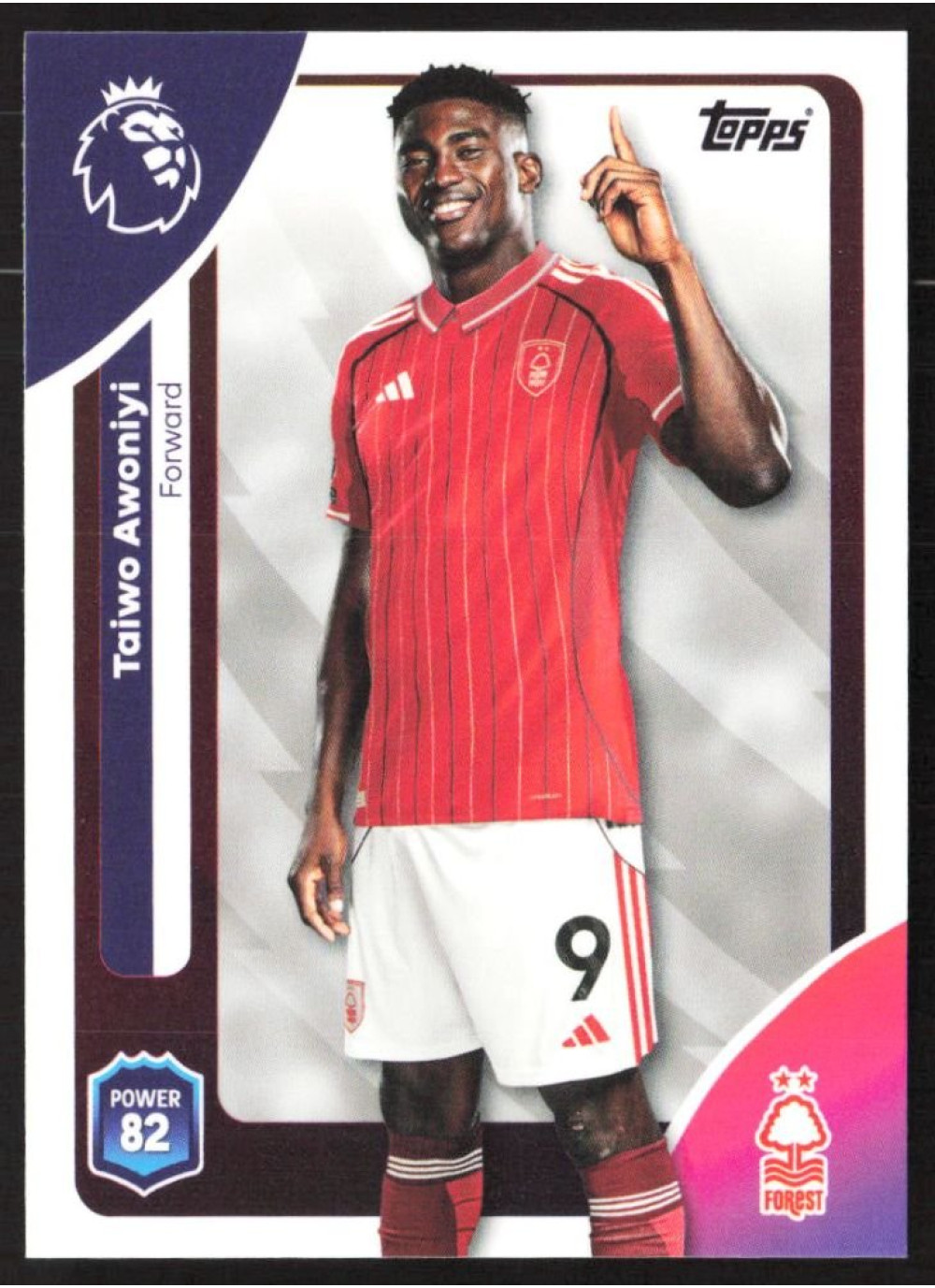 Taiwo Awoniyi, Card, Topps Premier League Debute Edition 2026, BASE