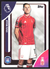Chris Wood, Kartička, Topps Premier League Debute Edition 2026, BASE
