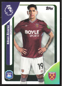 Edson Álvarez, Kartička, Topps Premier League Debute Edition 2026, BASE