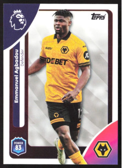 Emmanuel Agbadou, Kartička, Topps Premier League Debute Edition 2026, BASE
