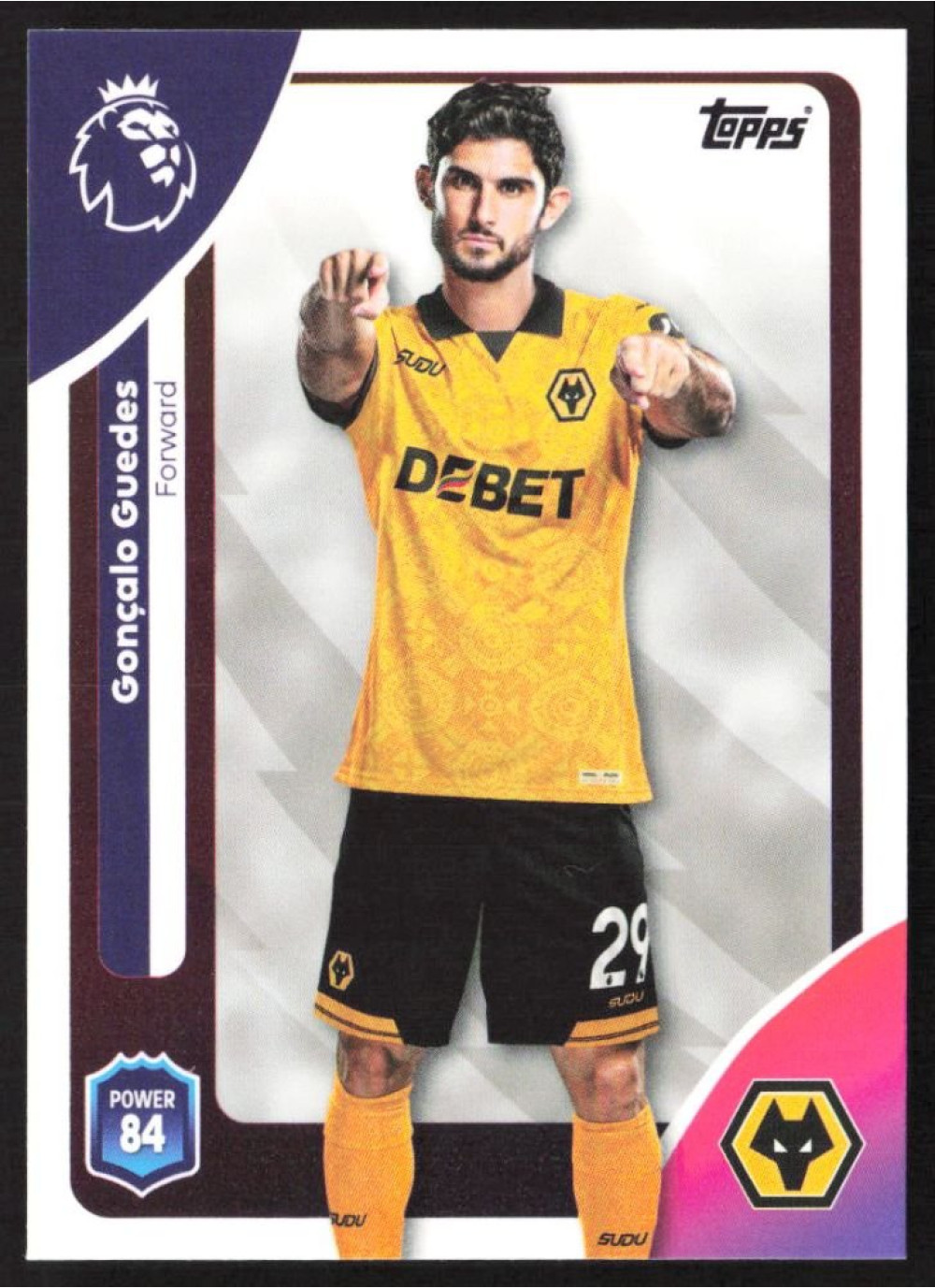 Gonçalo Guedes, Card, Topps Premier League Debute Edition 2026, BASE