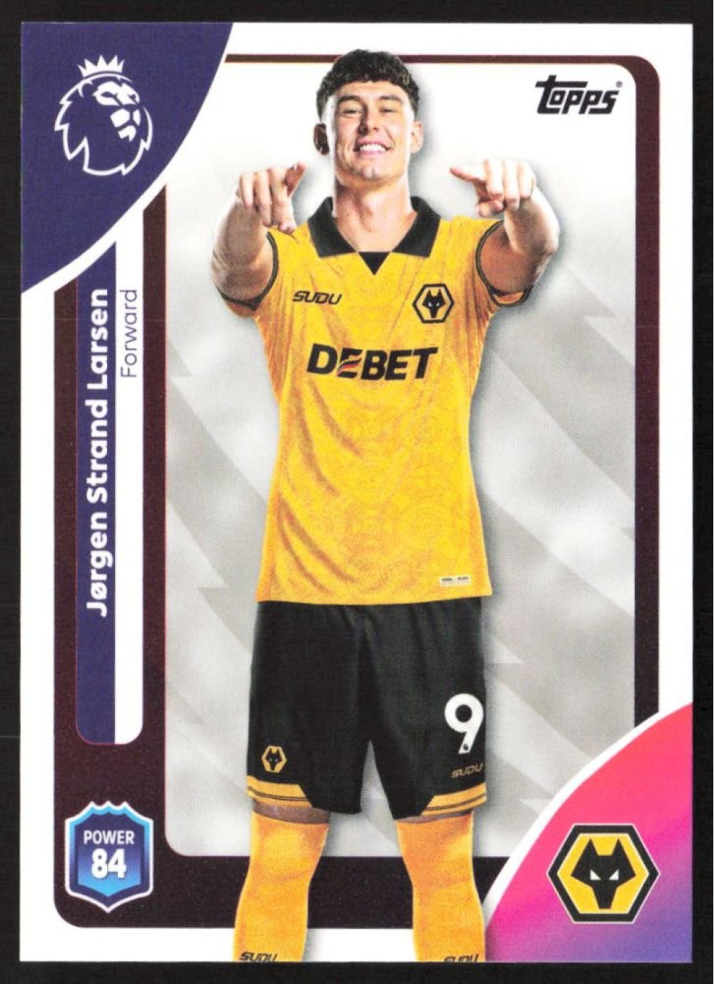 Jørgen Strand Larsen, Card, Topps Premier League Debute Edition 2026, BASE