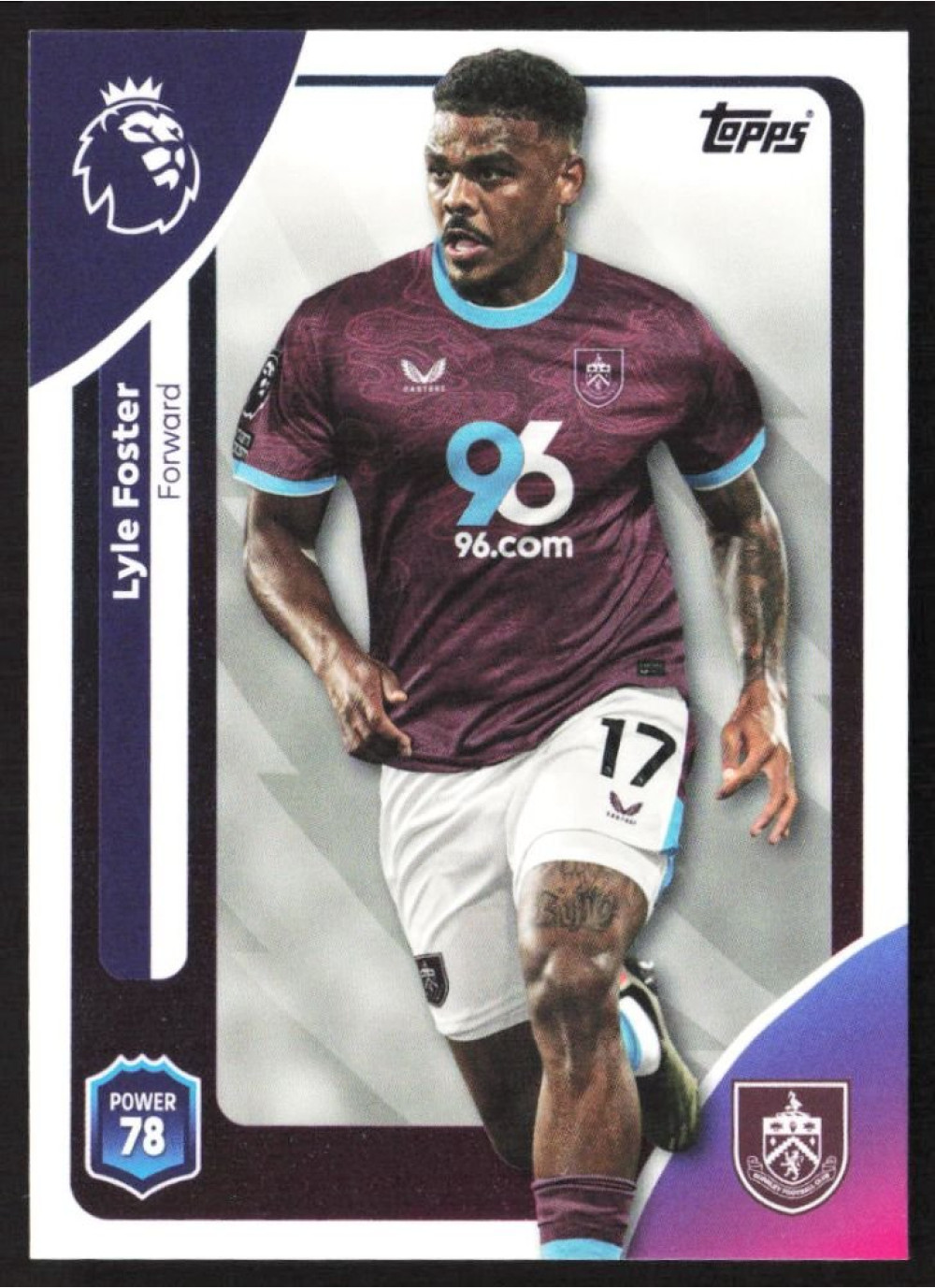 Lyle Foster, Card, Topps Premier League Debute Edition 2026, BASE