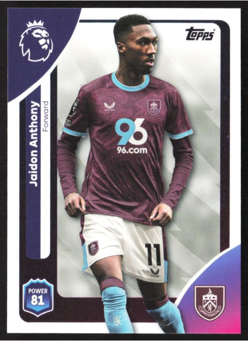 Jaidon Anthony, Card, Topps Premier League Debute Edition 2026, BASE