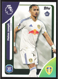 Mateo Joseph, Kartička, Topps Premier League Debute Edition 2026, BASE