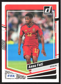 Ansu Fati, Kartička, 2023-24 Panini Donruss Soccer, BASE