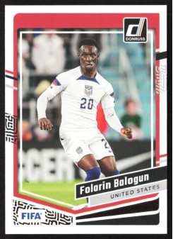 Folarin Balogun, Kartička, 2023-24 Panini Donruss Soccer, BASE