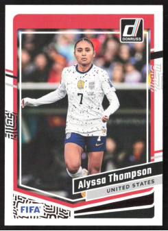 Alyssa Thompson, Kartička, 2023-24 Panini Donruss Soccer, BASE