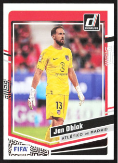 Jan Oblak, Kartička, 2023-24 Panini Donruss Soccer, BASE
