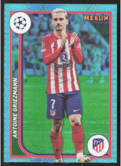 Antoine Griezmann, Kartička, Topps Merlin Chrome UEFA Club Competitions 2023-24, Aqua Prism Refractor