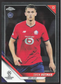 Sven Botman, Kartička, 2021-22 Topps Chrome UEFA Champtions League, BASE