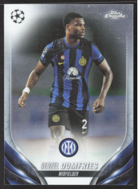 Denzel Dumfries, Kartička, Topps Chrome UEFA Club Competitions 2023-24, BASE
