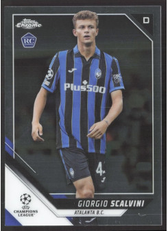 Giorgio Scalvini, Kartička, 2021-22 Topps Chrome UEFA Champtions League, BASE