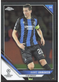Hans Vanaken, Kartička, 2021-22 Topps Chrome UEFA Champtions League, BASE