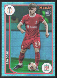 Ben Doak, Kartička, Topps Merlin Chrome UEFA Club Competitions 2023-24, Aqua Prism Refractor