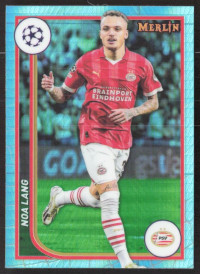Noa Lang, Kartička, Topps Merlin Chrome UEFA Club Competitions 2023-24, Aqua Prism Refractor