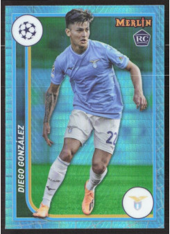 Diego Gonzalez, Kartička, Topps Merlin Chrome UEFA Club Competitions 2023-24, Aqua Prism Refractor