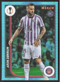 Aron Donnum, Kartička, Topps Merlin Chrome UEFA Club Competitions 2023-24, Aqua Prism Refractor