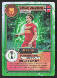Andreas Schjelderup, Kartička, Topps Merlin Chrome UEFA Club Competitions 2023-24, INSERT