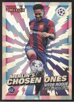 Vitor Roque, Kartička, Topps Merlin Chrome UEFA Club Competitions 2023-24, INSERT