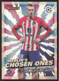 Arthur Vermeeren, Kartička, Topps Merlin Chrome UEFA Club Competitions 2023-24, INSERT