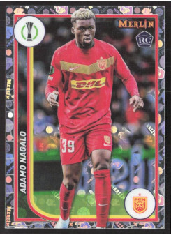 Adamo Nagalo, Kartička, Topps Merlin Chrome UEFA Club Competitions 2023-24, Vintage Merlin Refractor