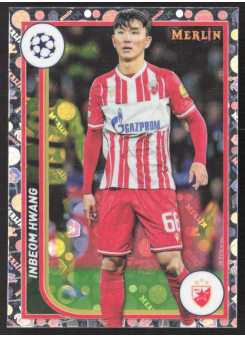 Inbeom Hwang, Kartička, Topps Merlin Chrome UEFA Club Competitions 2023-24, Vintage Merlin Refractor