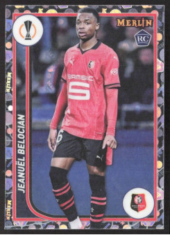 Jeanuel Belocian, Kartička, Topps Merlin Chrome UEFA Club Competitions 2023-24, Vintage Merlin Refractor