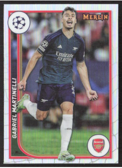 Gabriel Martinelli, Kartička, Topps Merlin Chrome UEFA Club Competitions 2023-24, Refractor
