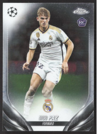 Nico Paz, Kartička, Topps Chrome UEFA Club Competitions 2023-24, BASE