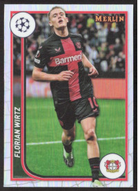 Florian Wirtz, Kartička, Topps Merlin Chrome UEFA Club Competitions 2023-24, Refractor