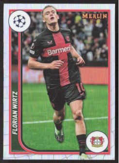 Florian Wirtz, Kartička, Topps Merlin Chrome UEFA Club Competitions 2023-24, Refractor