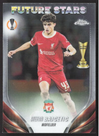 Stefan Bajcetic, Kartička, Topps Chrome UEFA Club Competitions 2023-24, BASE