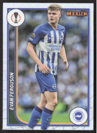 Evan Ferguson, Kartička, Topps Merlin Chrome UEFA Club Competitions 2023-24, Refractor