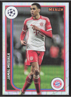 Jamal Musiala, Kartička, Topps Merlin Chrome UEFA Club Competitions 2023-24, Refractor