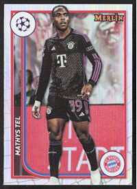 Mathys Tel, Kartička, Topps Merlin Chrome UEFA Club Competitions 2023-24, Refractor